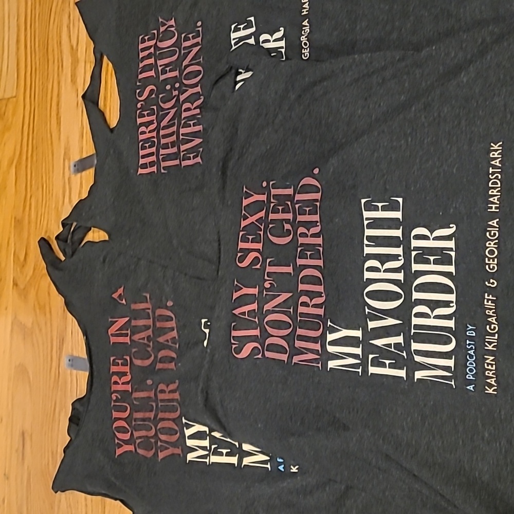 Three my favorite murder tank tops